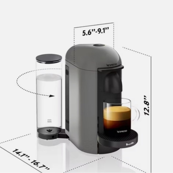 Nespresso VertuoPlus Coffee Maker -grey - Picture 2 of 6